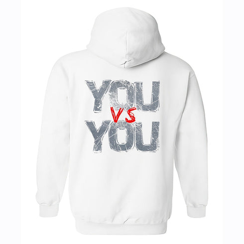 Men's You Vs You Printed Gym Hoodie